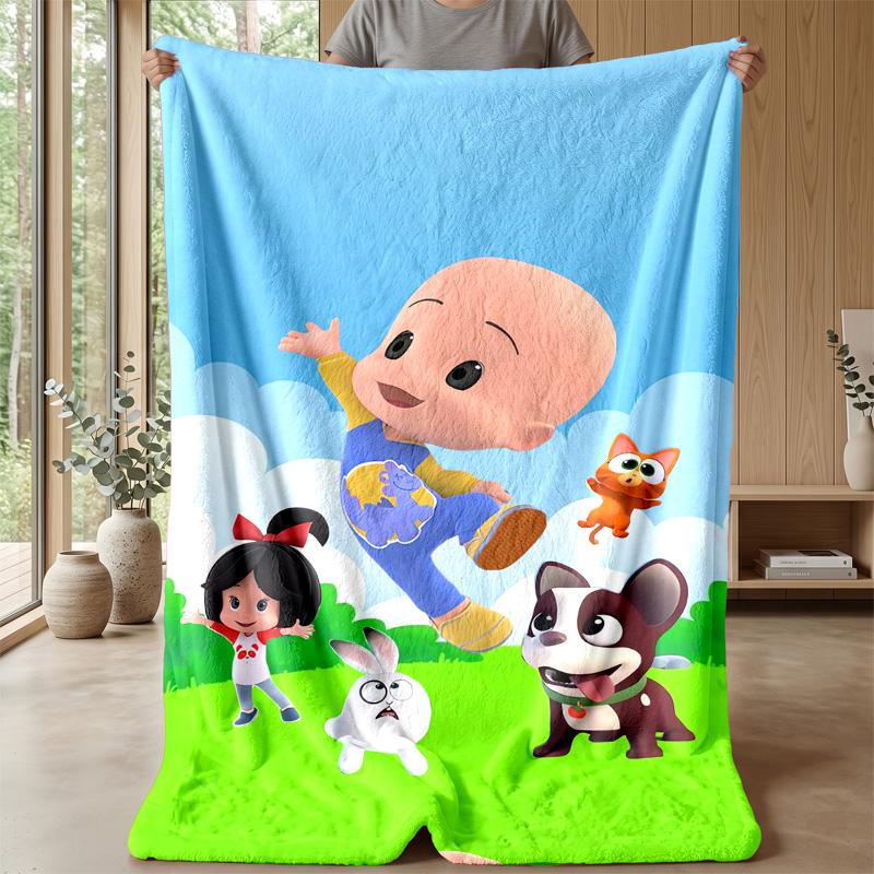 Cleo & Cuquín Cozy Flannel Blanket, Comfortable Warm Throw Blanket for Bedroom Sofa Home Use