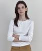 WEDNESDAYOASISFORWOMEN Haze Henley Neck T-Shirt_Ivory(Wb6Tp51)