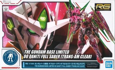 BANDAI RG Double O Quantaful Saber Plastic Model Base 1/144 (Trans-Am Clear) (Gundam Limited)