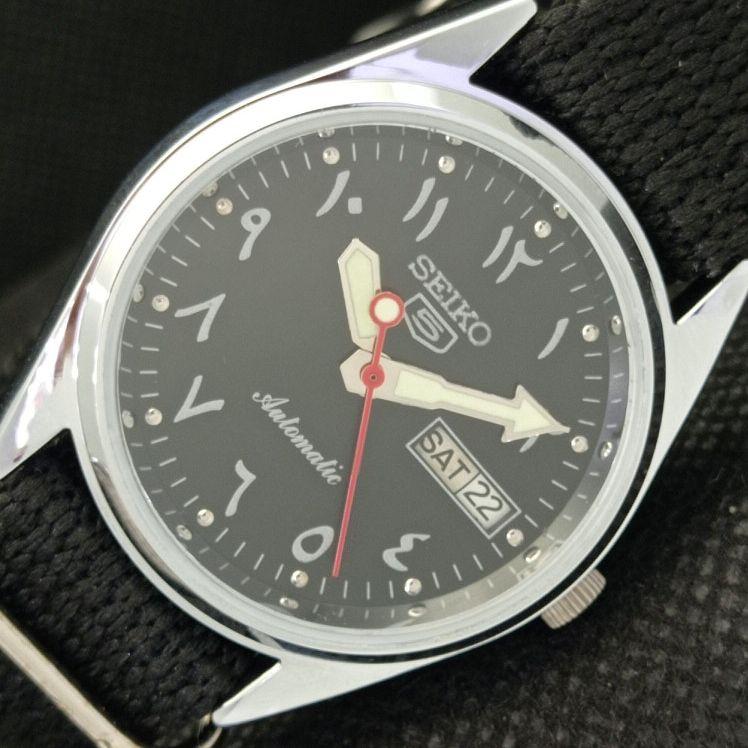 

REFURBISHED VINTAGE SEIKO 5 AUTO 6309A JAPAN MENS ARABIC WATCH 610e-a318694-9 SKU610e-a318694