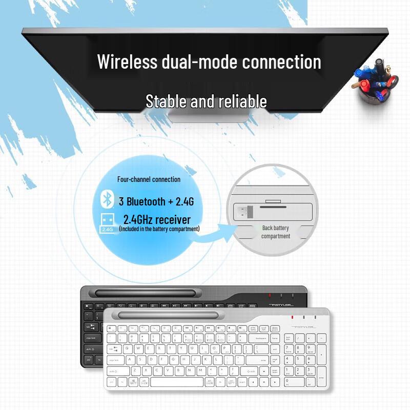 A4Tech FBK25 Wireless Bluetooth Portable Keyboard
