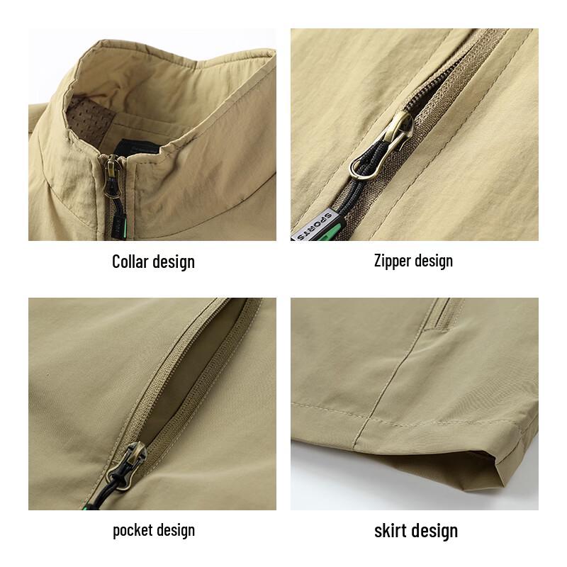 JEEP Men's Casual Outdoor Stand Collar Vest