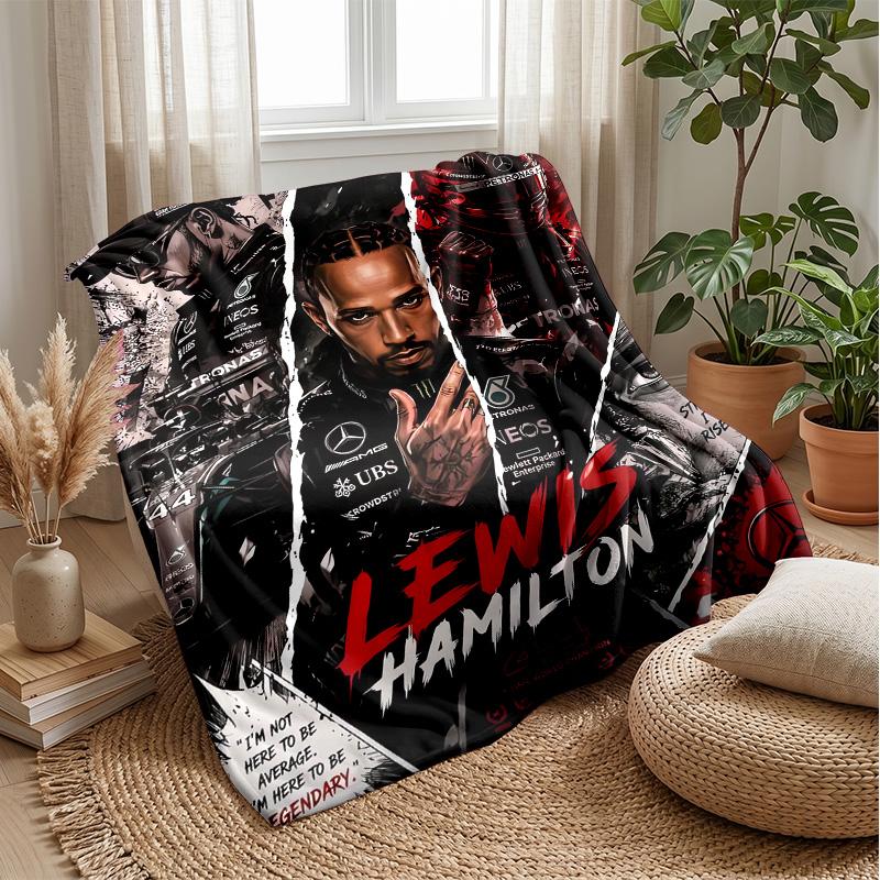 Coperta in Pile Flanella Lewis Hamilton Coperta Calda e Accogliente per Divano Letto Viaggio Uso Stagionale