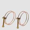 10Pcs Adjustable Pipe Clamp Double Wire HoseClip Plumbing Fastener Hardware Kit Double Wire Hose Clip Plumbing Fastener Hardware