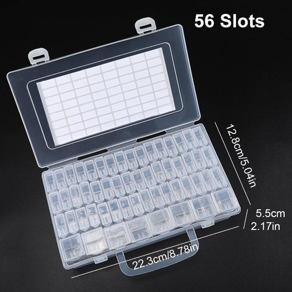 Clear Perler Beads Storage Boxes with Handle Storage Box Diamond Embroidery Accessories Drill Box