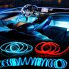 Lampy dekoracyjne do wnętrza samochodu Paski Lampa nastrojowa Zimne światło Dekoracyjna deska rozdzielcza Konsola Auto Oświetlenie otoczenia LED 1/2/3/4/5M