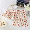 Cute Korean Style Little Girls Floral Cami And Shorts Two Piece Summer Outfit