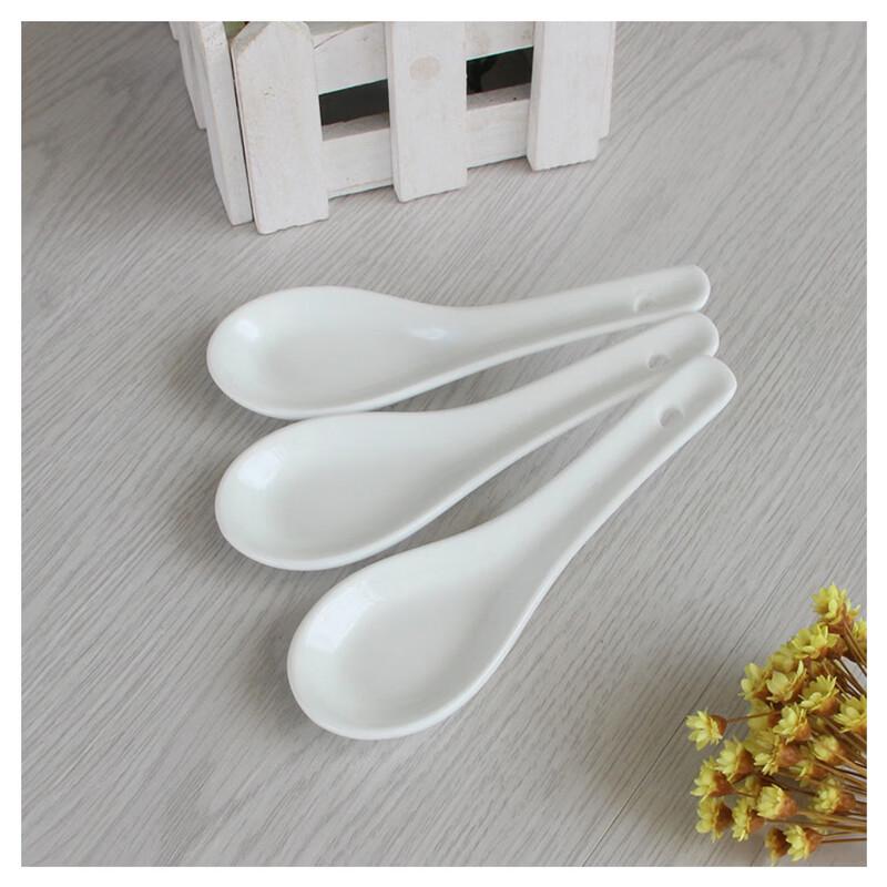 Restaurant Ceramic Soup Spoon