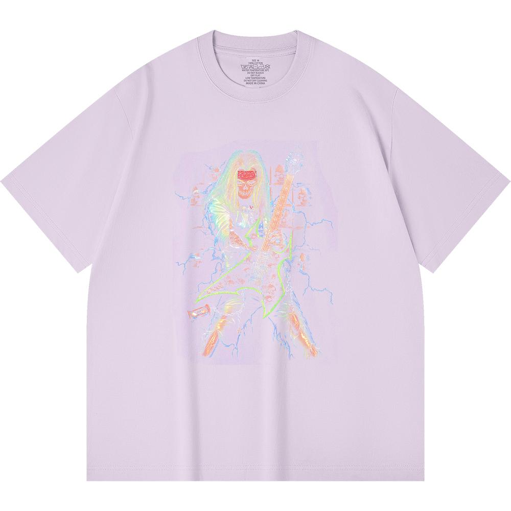 230 Gsm 100% Cotton Heavy Metal T-Shirt  Rock Band Popular Music Print Unisex Heavy Cotton T Shirt