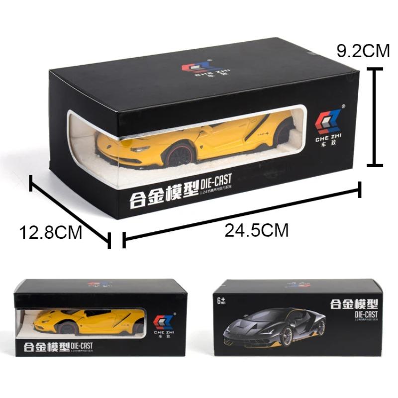 1/24 Diecast Lambor 770 High Simulation Alloy Sports Car Model Sound Super Racing Hot Car Wheel Children Gift Miniature Car