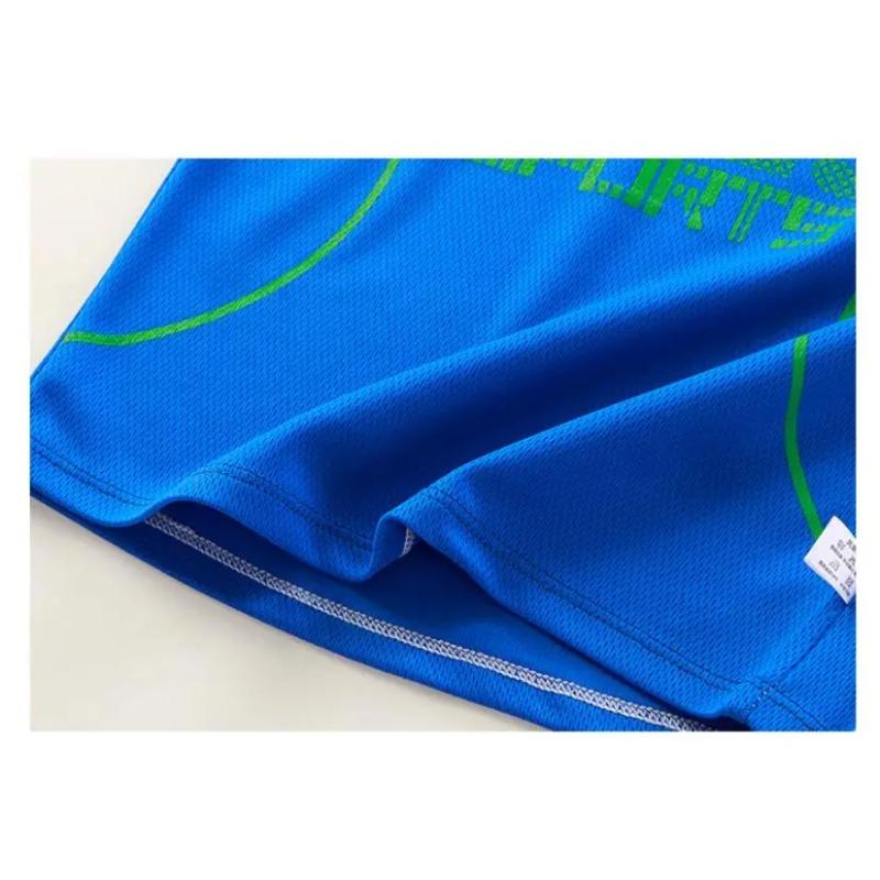 Children's Set Boys' Summer Korean Version Letter Printed Quick Drying Short Sleeved Shorts Sports