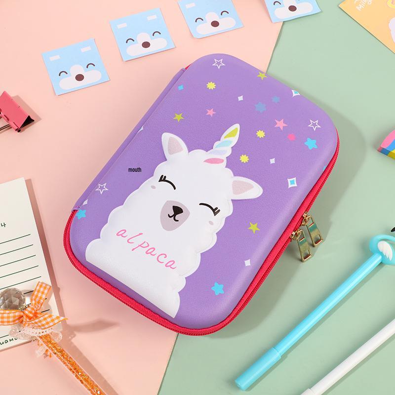 Cartoon Astronaut Large Capacity Pencil Case - Multi-purpose EVA Pencil Box for Kids