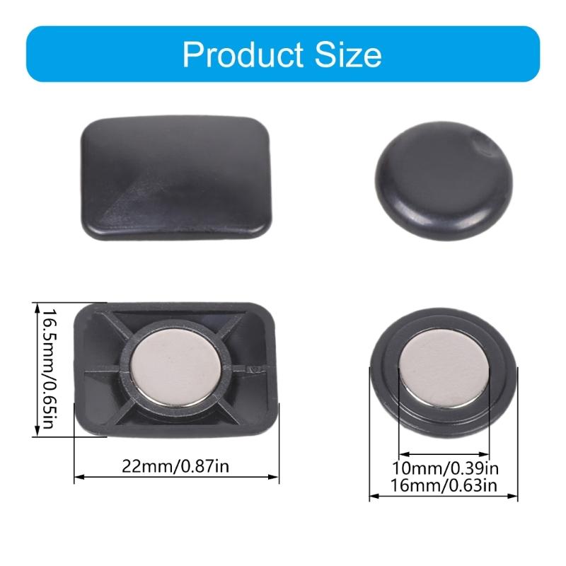 Pack of 4 Pairs Running Bib Magnetic Buckles No Pin Secure Attachment Lightweight Design For Running Event