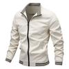 Spring and Autumn Jacket Men's Stand Collar Jacket Tooling Casual Sports Jacket