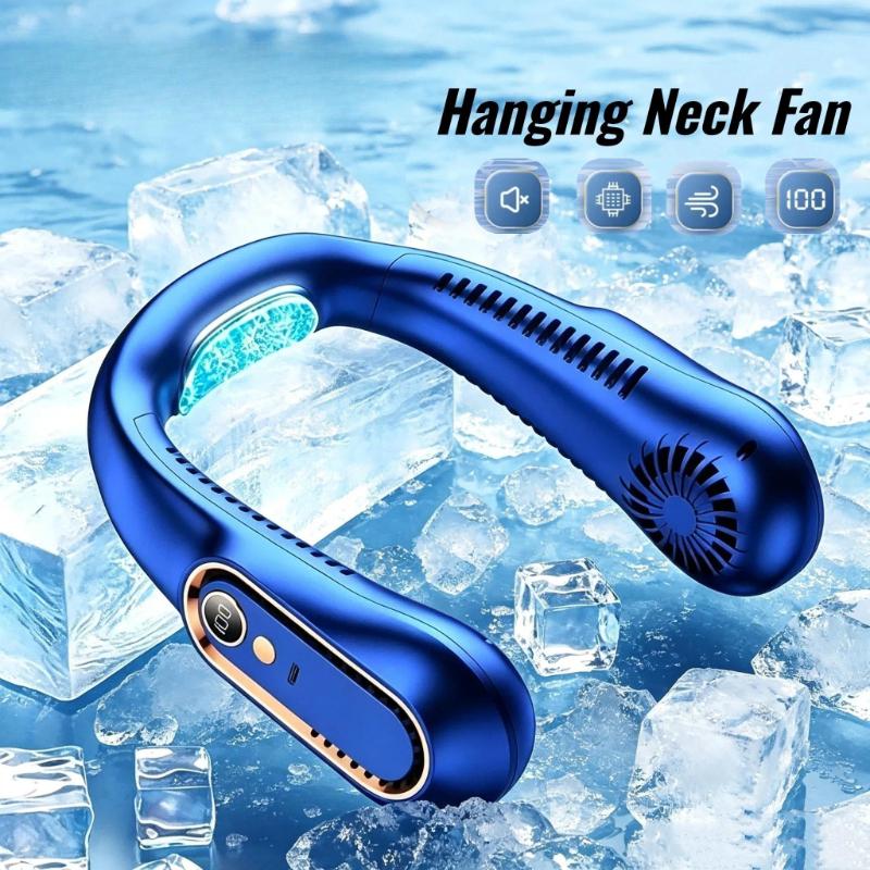 Hanging Neck Fan USB Portable Small Bladeless Lazy Person Hanging Neck Charging Silent Cooling Air Conditioning Outdoor