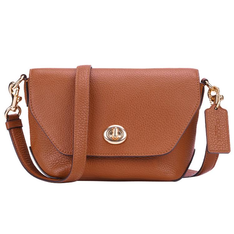 

Новая кожаная сумка кроссбоди COACH Karlee, маленькая женская сумка на плечо, коричневая C2815-IMR1W 20.1*8.1*13.0CM