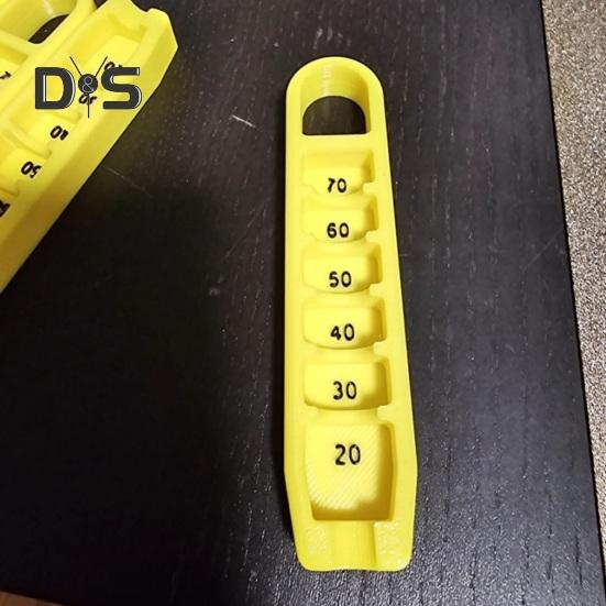 Golf Tee Elevator 3D Printed Golf Tee Height Gauge Portable Tee Height Adjuster Precise Placement At 20-70mm Gift for Golfers