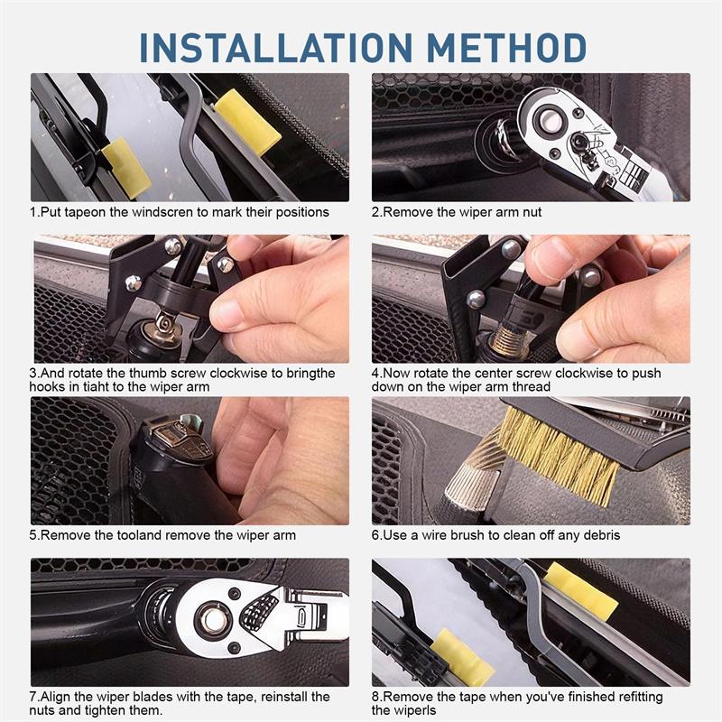 Professional 6-28Mm Car Battery Terminal Alternator Bearing Windshield Wiper Arm Remover Puller Roller Extractor Car Repair Tool
