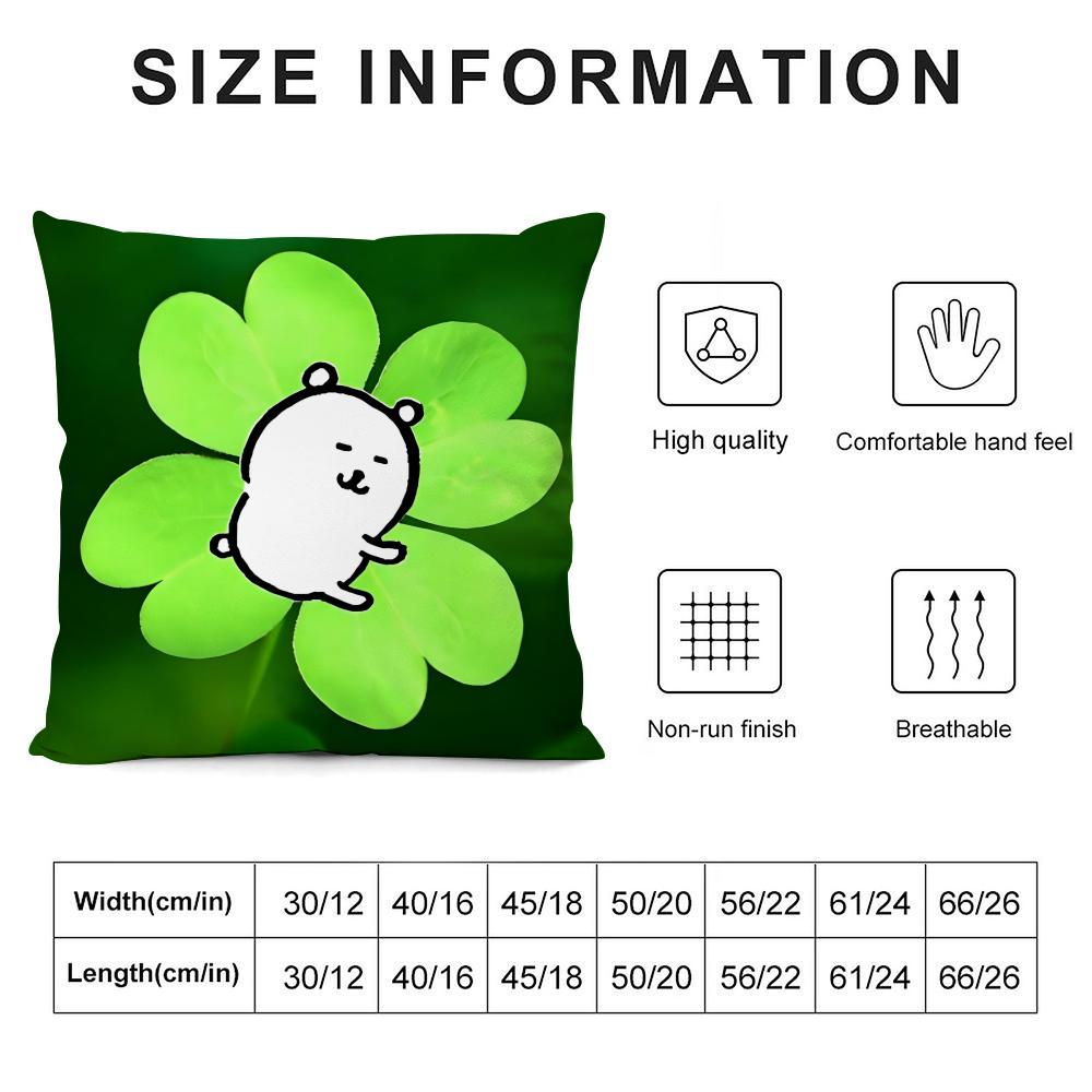 J-Jokes Bearr Cartoon Cushion Cover Pillowcase Ultra Soft Skin Friendly Fabric Cloud Like Comfort & Concealed Zipper