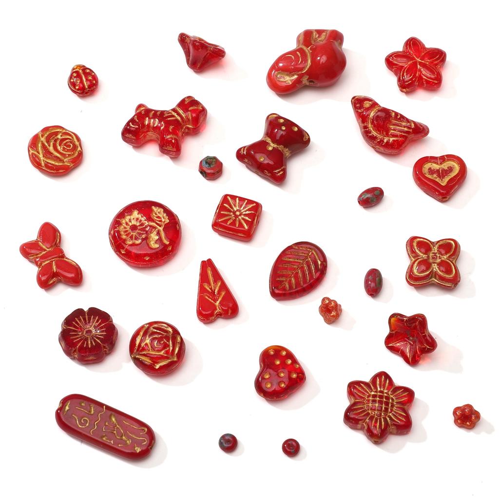 1-20 Buc Margele de Sticlă Cehești Margele Distanțiere Vrac pentru Confecționarea Bijuteriilor DIY Brățară Colier