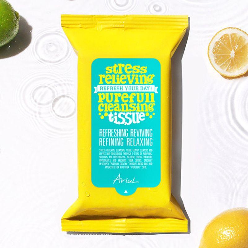 Ariul Stress Relieving Pureful Cleansing Tissues, 15 Sheets (ARSR006)A cleansing tissue 15 sheets