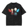 Washed T Shirts DMC Devil May Cry Demon Brothers TShirts Harajuku Streetwear  Cotton Graphic Tops Tops Tees Men Women