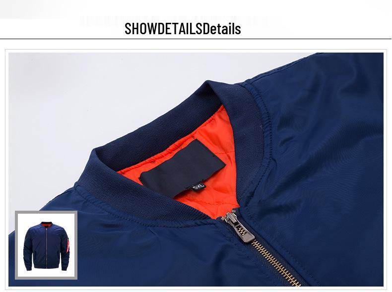 Extra Large Men's Pilot Cotton MA Jacket - Trendy, Loose Fit