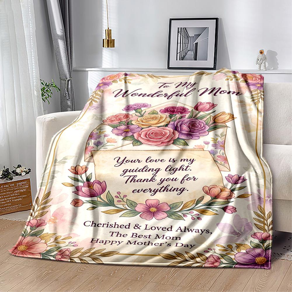Mother's Love And Inspiration Blanket Suitable for sofas,travel, living rooms also a good gift for friends and family Suitable for all seasons.