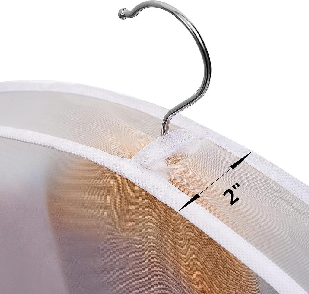 5pcs Garment Cover for Hanging Clothes PEVA Translucent Clothing Dustproof Cover Bags for Closet Storage Organizer for Travel