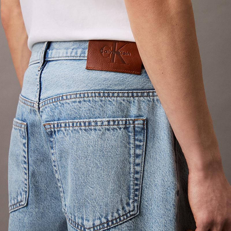 Calvin Klein Denim Shorts Men's Denim Light Blue 4RB930G