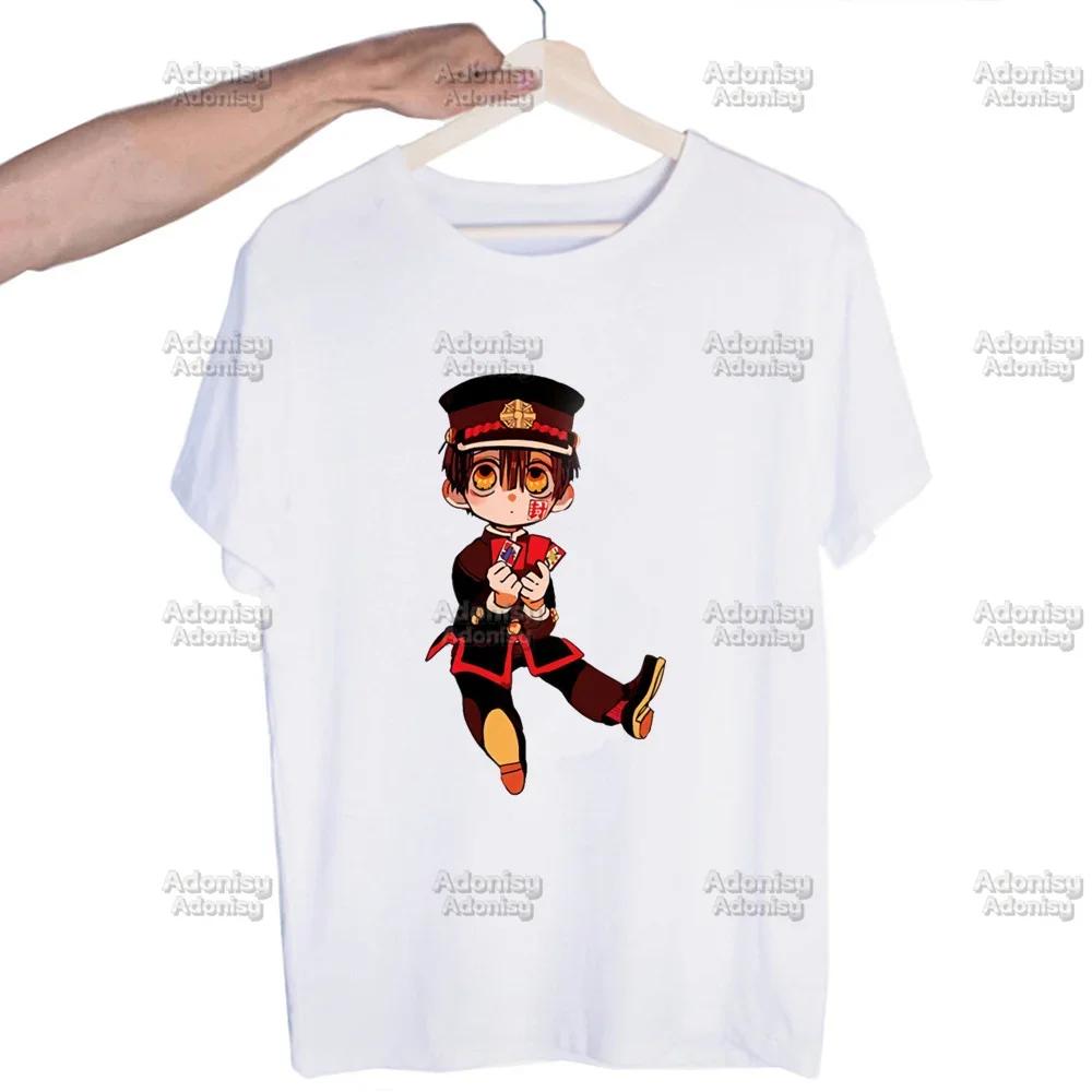 Hanako Kun Mens Harajaku Clothing Summer Streetwear Casual Loose Print Tee Short Sleeve Tops