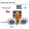 Old-Style Copper Sliding Door Pulley for Glass Shower Doors