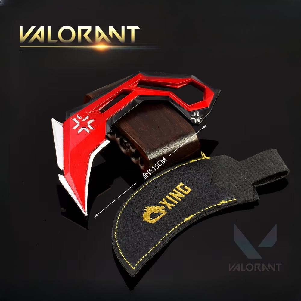 15CM Valorant Spielzubehör VCT Klauenmesser Vollmetallmaterial Handwerks Waffe Miniatur Sammlerwürdig Schreibtischdekoration Feier Geschenk für