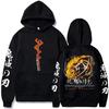 New Hot Selling Men's Hoodie Autumn And Winter Demon Slayer Uzui Tengen Anime Character Print Sweatshirt Street Retro Unisex Top