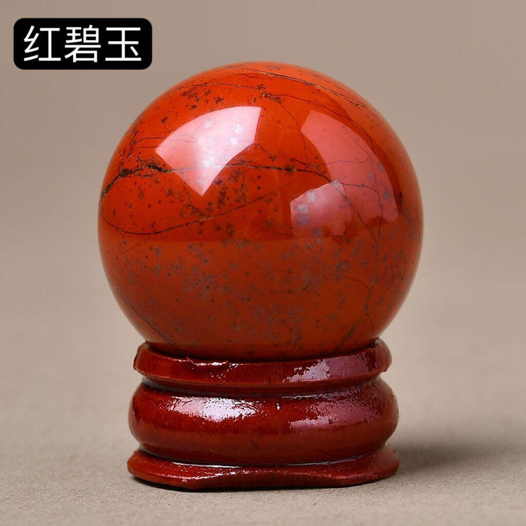 Natural pink crystal, tiger eye stone, aventurine, obsidian crystal ball, mini ball ornament, home decoration item
