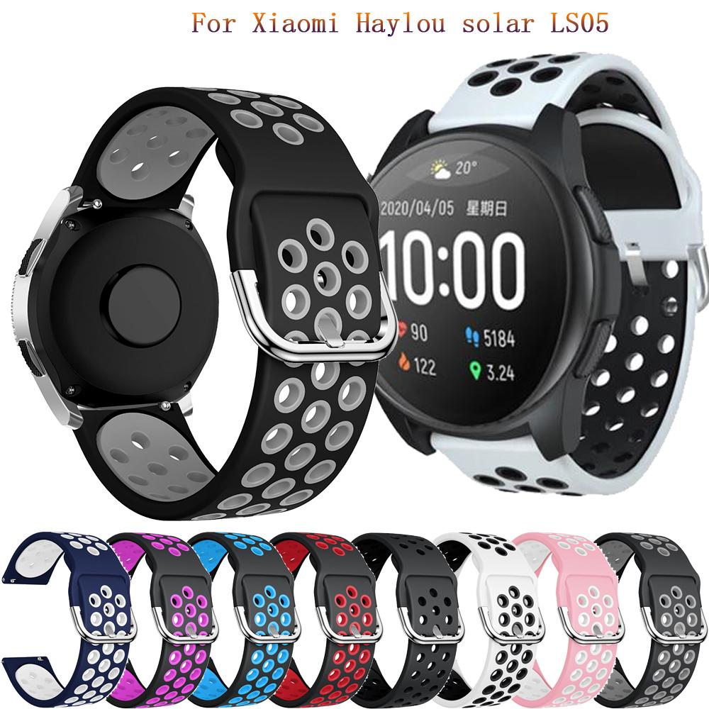 22mm Uhrenarmband für Xiaomi Haylou solar LS05 Smartwatch Weiche Silikon Ersatzarmbänder Correa Armband Zubehör Neu