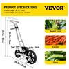 VEVOR Garden Seeder, Metal Precision Garden Push Seeder With 6 Seed Plates, Walk-Behind Row Crop Planter