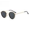 Óculos de Sol Redondos Retrô Marca Designer Vintage Armação Pequena Clássico Gótico Steampunk Óculos de Sol Unissex UV400 Óculos de Proteção para Dirigir