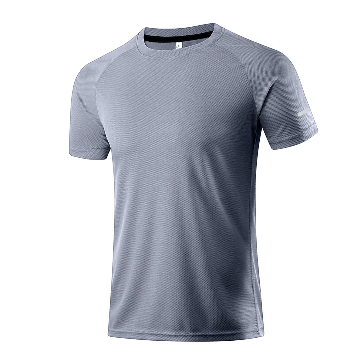 Sports-Sunzel Heren T-shirt met korte mouwen, snel drogend, sport, fitness, basketbal, training, vissen, hardlopen, losvallend T-shirt met korte mouwen L