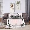 Coperta Calda Pibble per la Pancia Coperta Decorativa in Peluche Morbida Coperta da Letto in Flanella per Esterni Copri Divano Letto