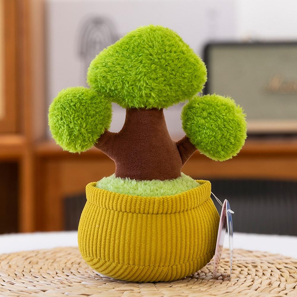Orchid Flowerpot Potted Plush Toy Getting Rich Simulation Tree Plush Plants  Sofa Decoration