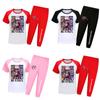 Kpop Demon Hunters Print Toddler Pajama Suit With Soft Cotton Material For Comfortable Nightwear
