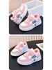 Kids' Low-Top Skate Shoes: Cotton-Padded, Fleece-Lined, Cartoon Design for Toddlers & Young Children