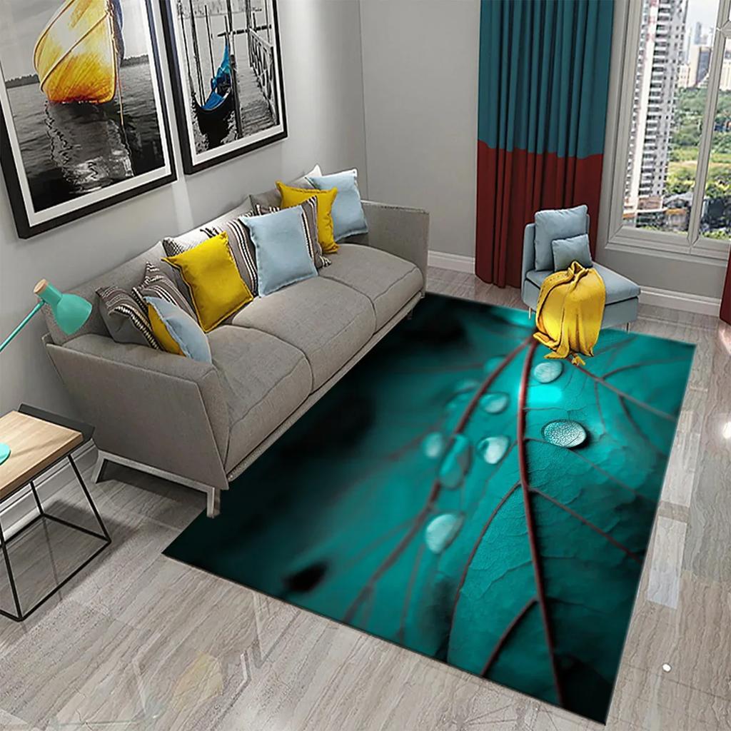 3D Natur-Thema Teppich Eingangstür Fußmatte Wald Insekt Pflanze Rutschfeste Fußmatte Wohnzimmer Schlafzimmer Badezimmer Heimdekoration