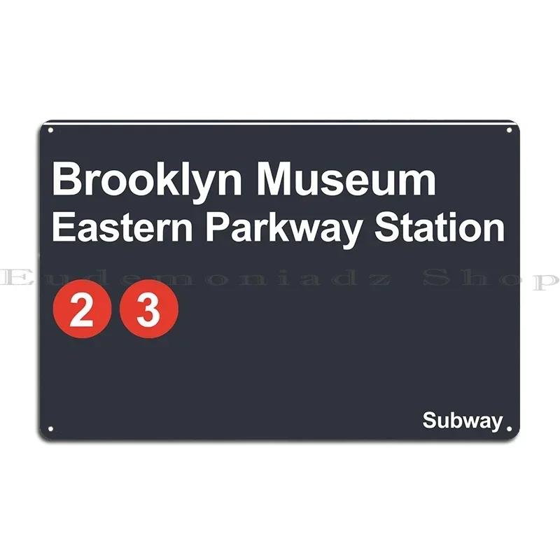 Brooklyn Subway Sign Metal Sign Cinema Wall Pub Garage Customize Garage Tin Sign Poster 20x30cm(7.8x11.8inch)