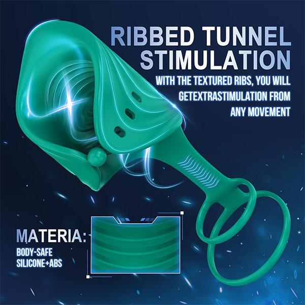Masturbator Vibrating Cock Ring Sex Toys for Men with APP Remote Control Penis Vibrator Stimulator Hands Free Masturbators for Mens Pleasure Male