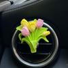 Car Perfume, Pink Tulip, Car Air Conditioner Vent Decoration, Diffuser Stone, Fragrance Gift, Light Fragrance