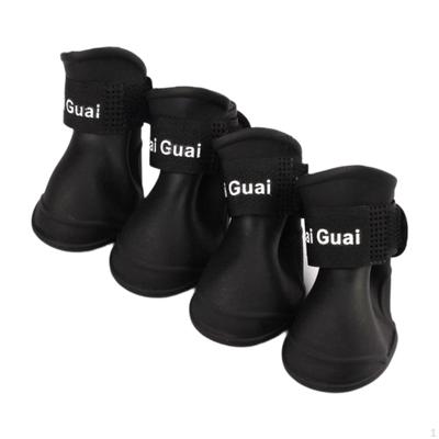 4 Pieces Dog Boots Pet Waterproof Shoes Anti Slip Sole Cute Breathable Booties Paws Cover