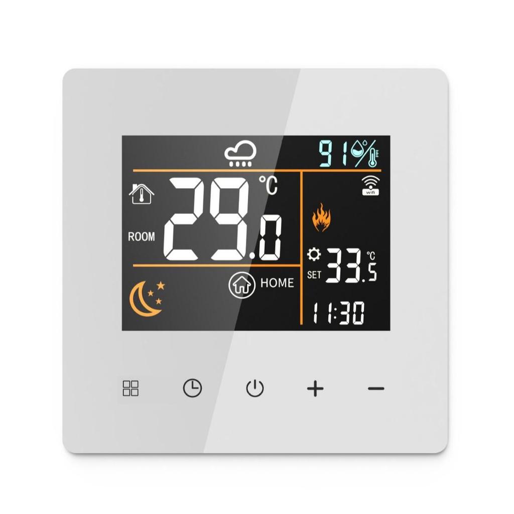 Smart WIFI Color Screen Thermostat for Gas Boilers and Water Underfloor Heating