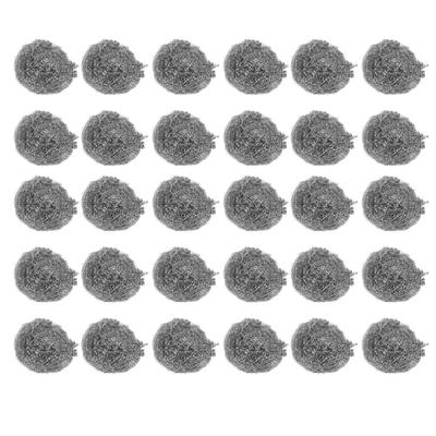 30PCS Stainless Steel Scrubbers Cleaning Ball Scouring Pads Ball for Pot Pan Cookware Cleaner